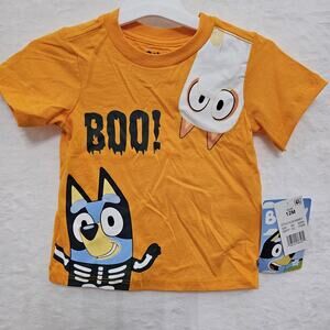 NWT Bluey Unisex T shirt Sz 12M Short Sleeve Kidcore Halloween Fun Festive